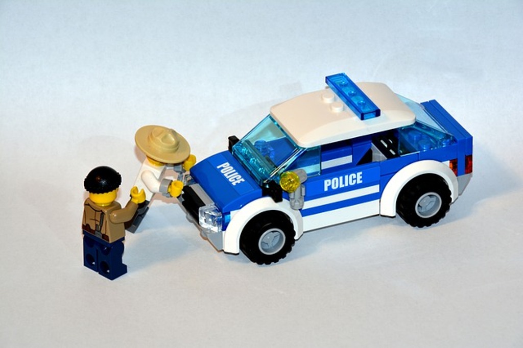 modellino lego arresto polizia