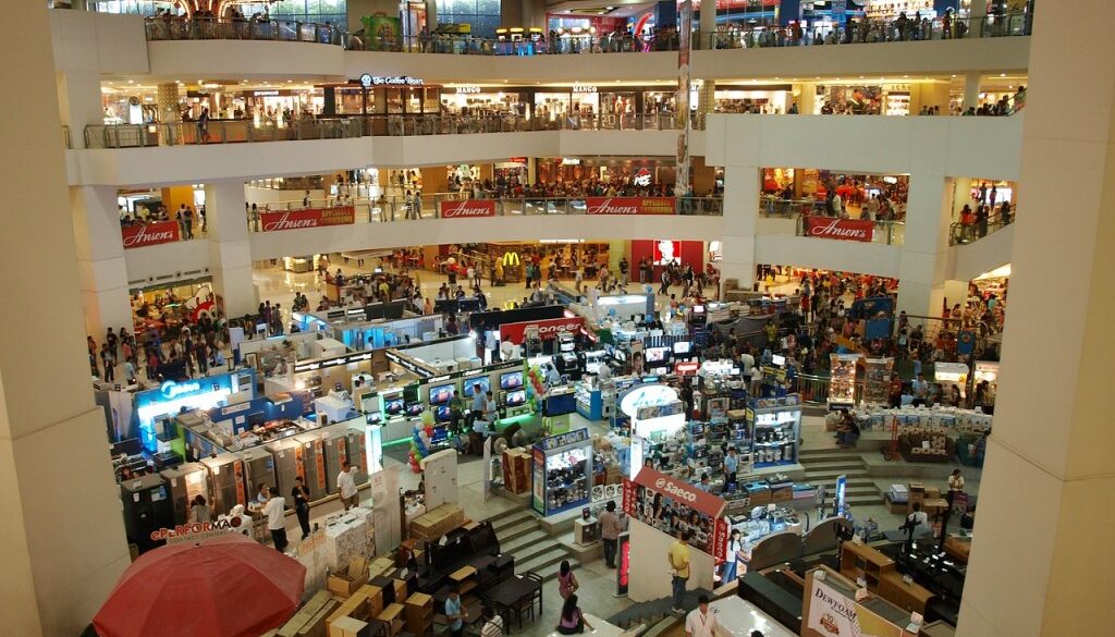 Foto di un centro commerciale