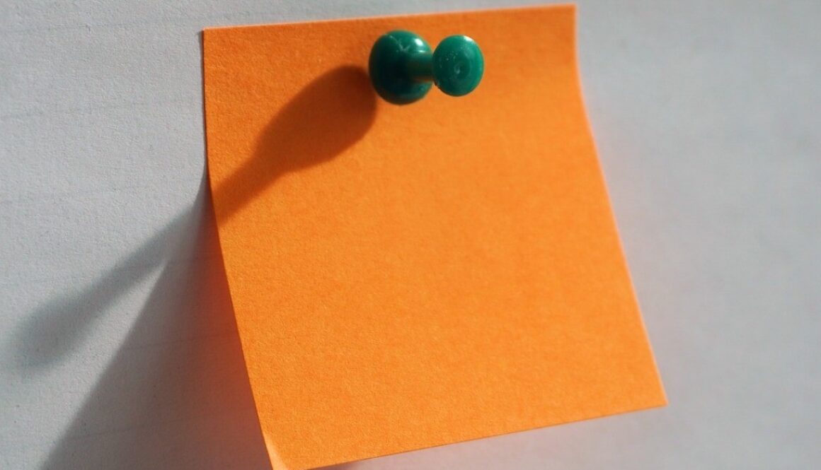 post it arancione