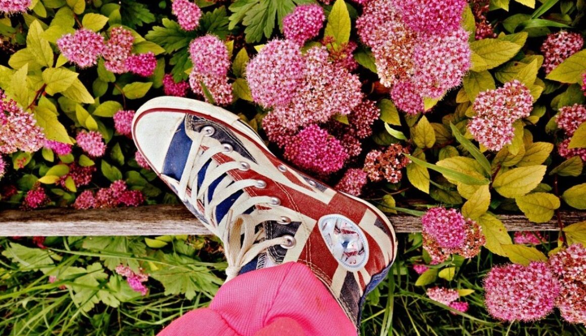 scarpe con bandiera inglese