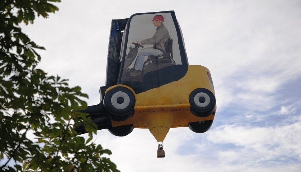 mongolfiera a forma di multetto