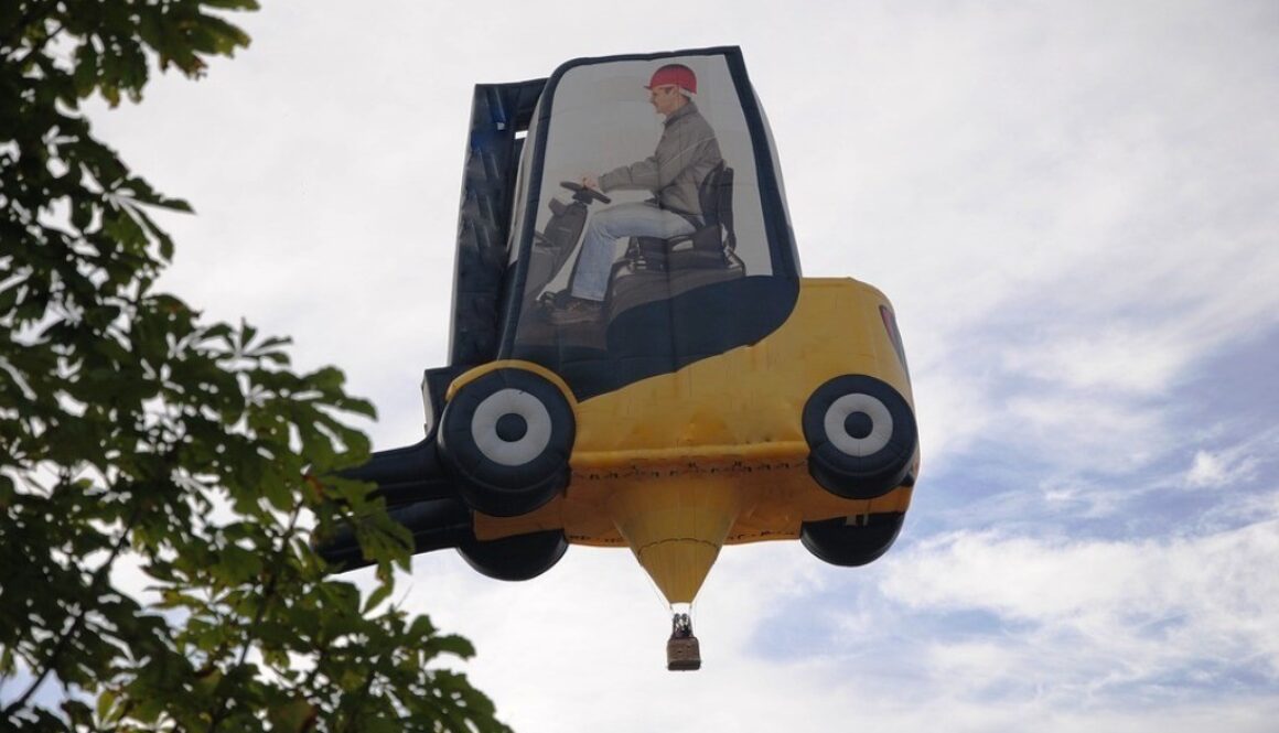 mongolfiera a forma di multetto