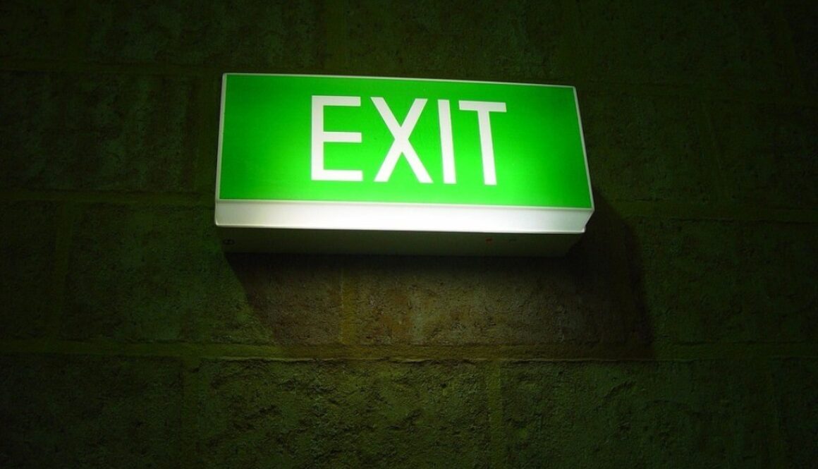 cartello luminoso exit