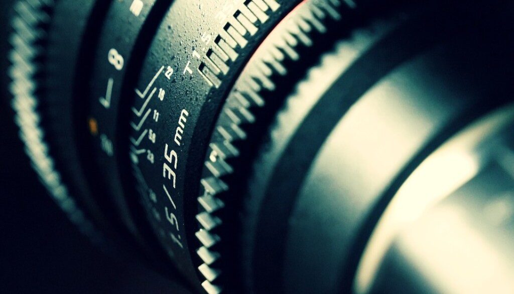 dettaglio lente videocamera