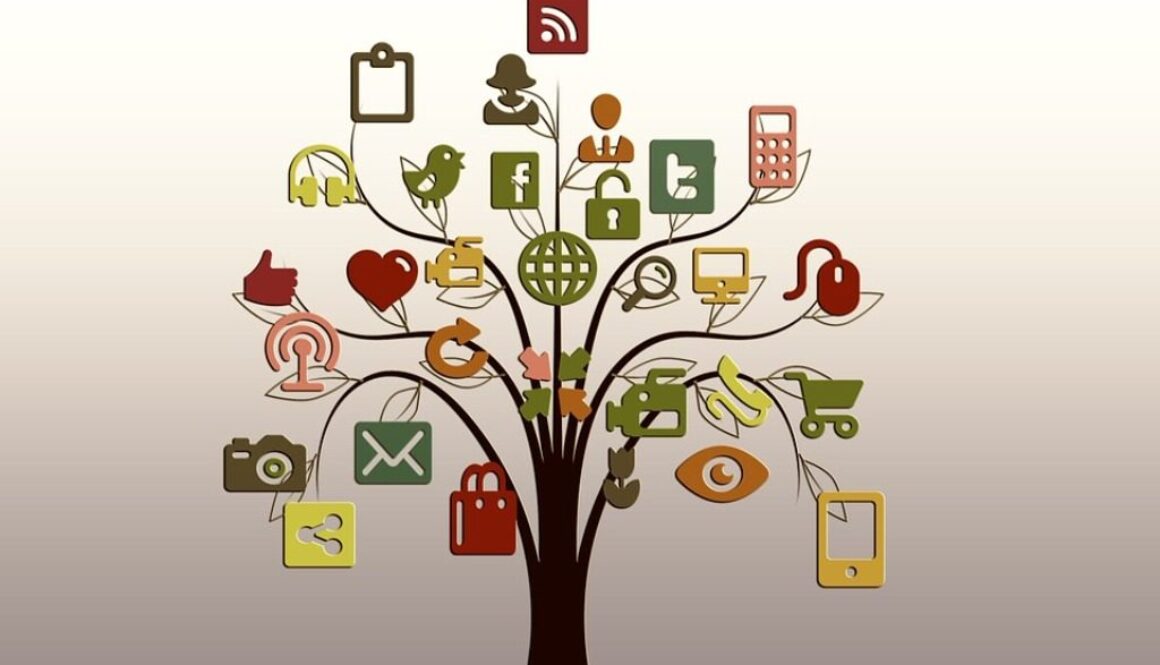 albero di loghi internet