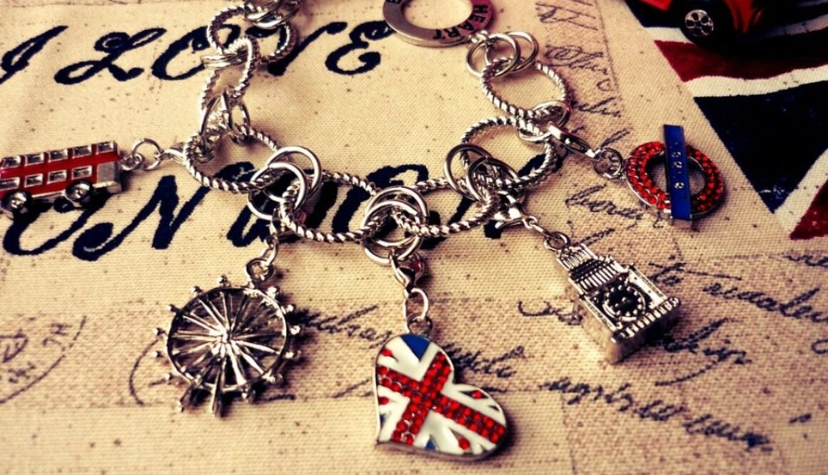 braccialetto con charms ispirate a londra