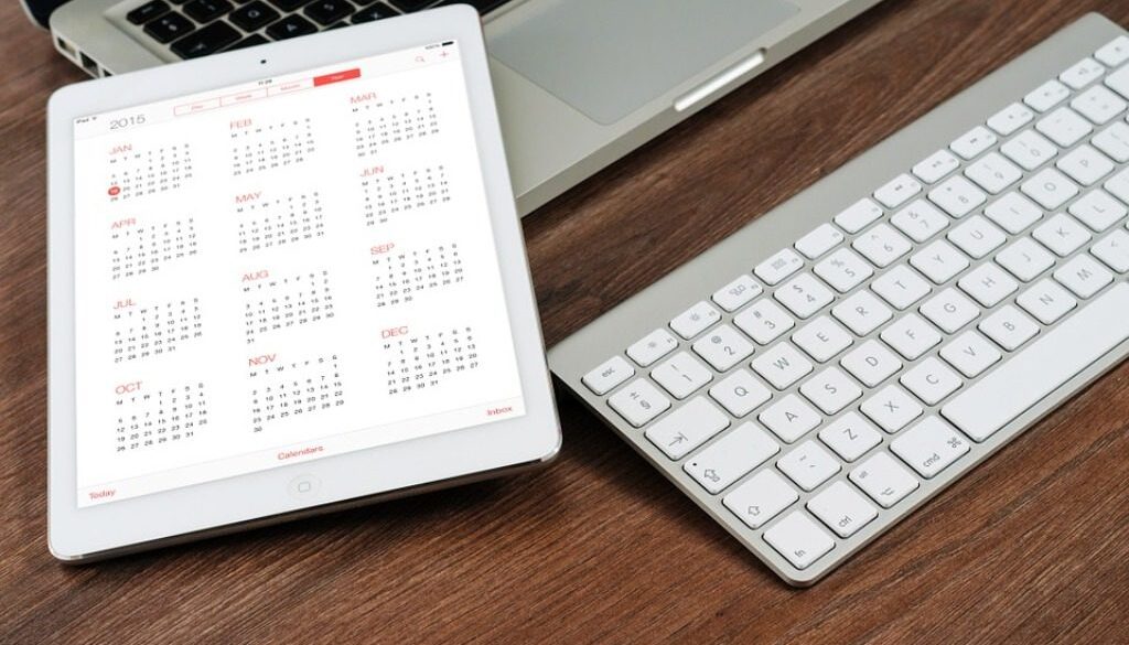 tastiera, video, calendario