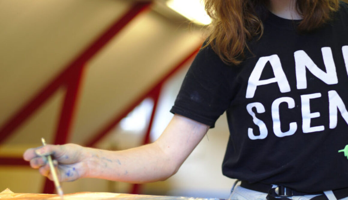 Vera Wilde, artist-in-residence at Hack42