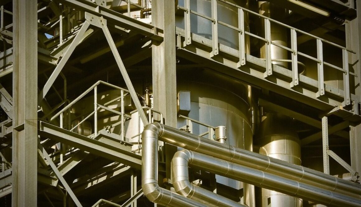 particolare di impianto industriale