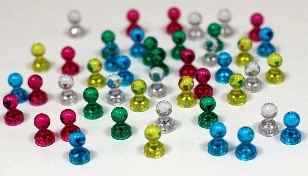 punteruoli colorati per bacheca