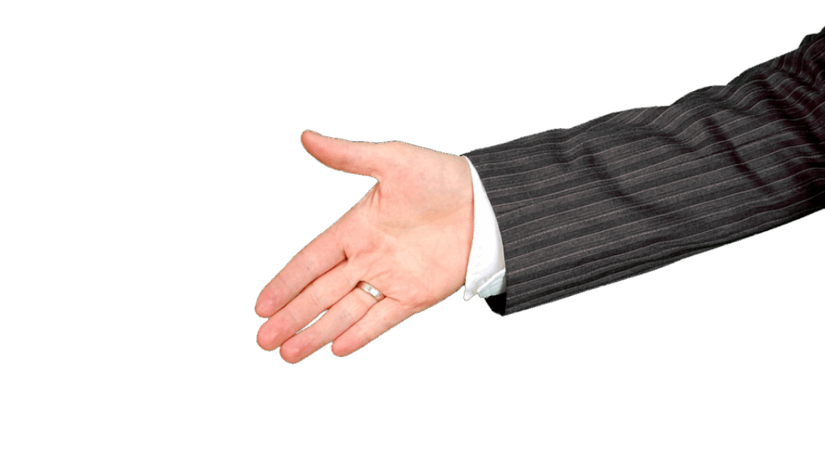 mano protesa