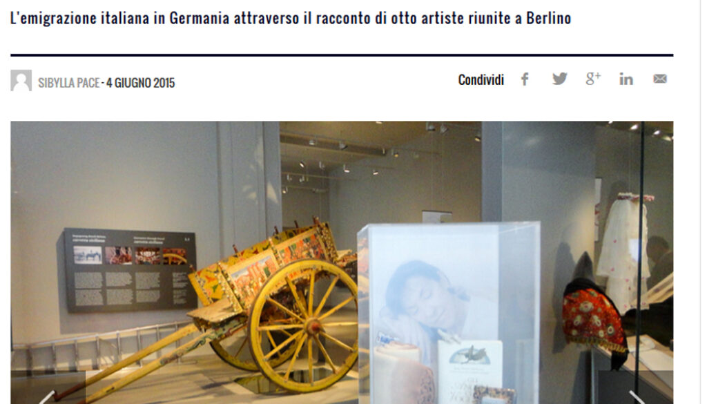 Erfüllbare Träume?Italienerinnen in Berlin, Museum Europäischer Kulturen, 2015