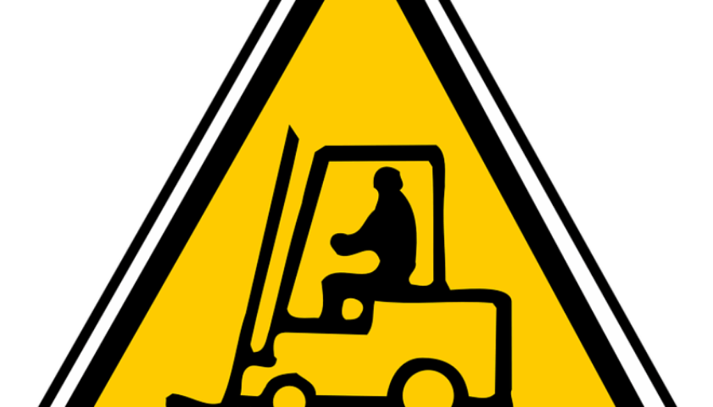 cartello che indica muletto