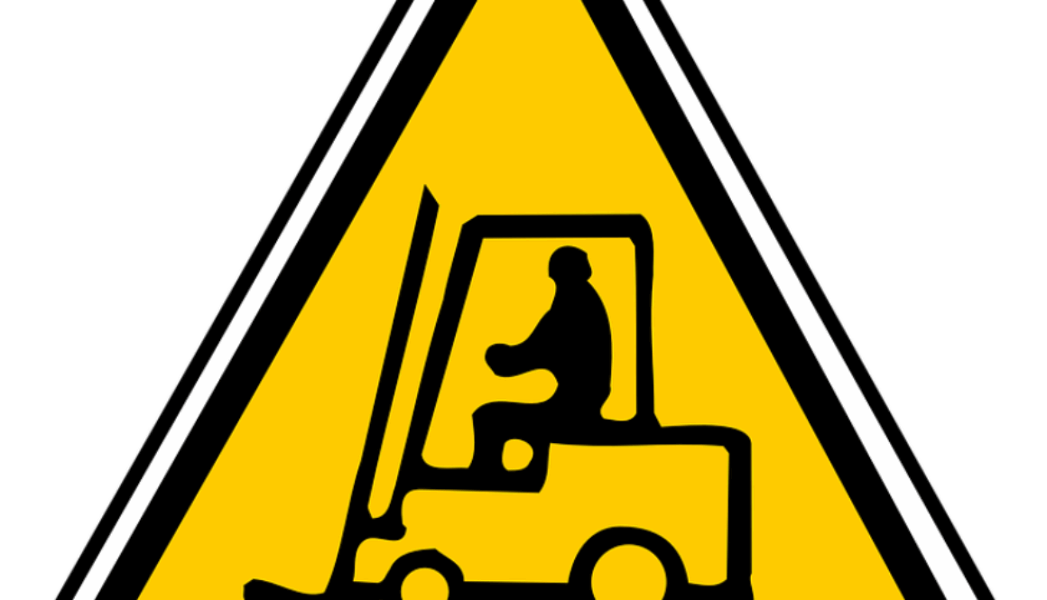 cartello che indica muletto