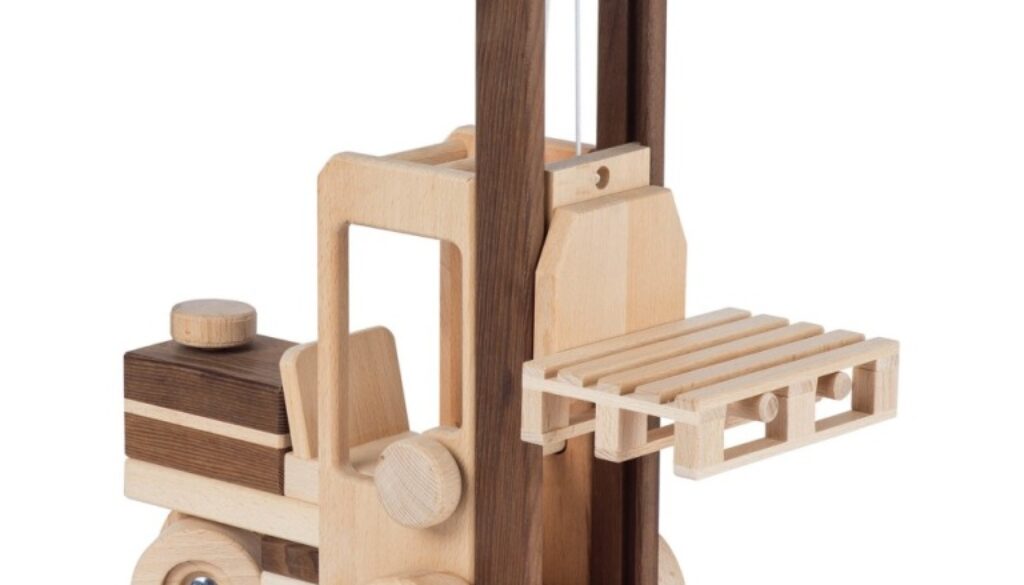 muletto giocattolo in legno