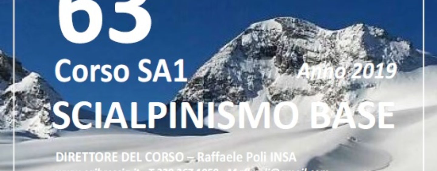 63° Corso di Scialpinismo Base SA1 2019