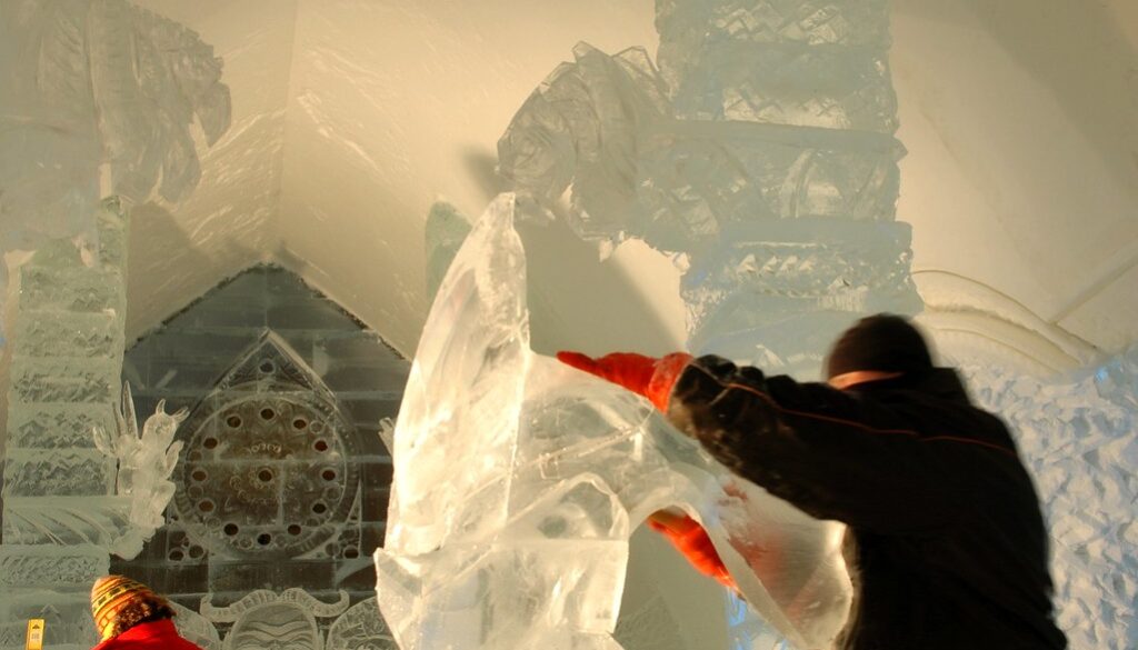 Work in progress at Ice Hotel