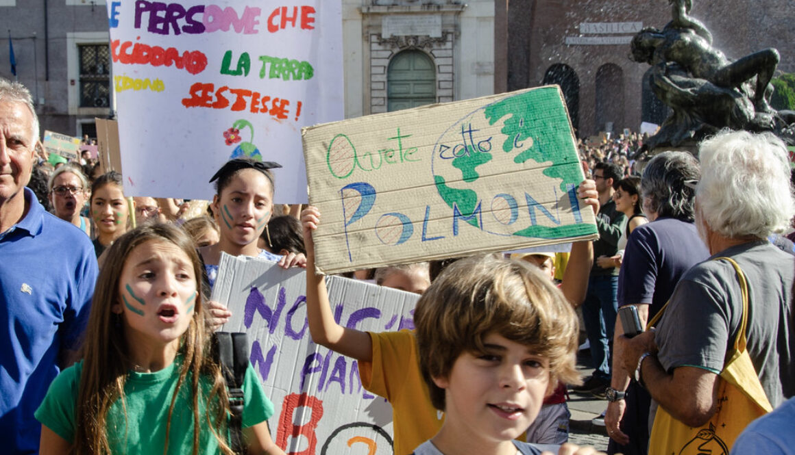 Climate protest, Sept 27 2019, Rome, Italy