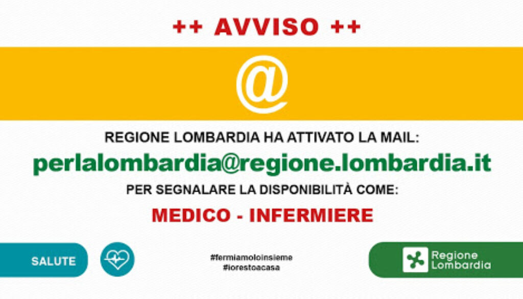 regione lombardia medici infermieri