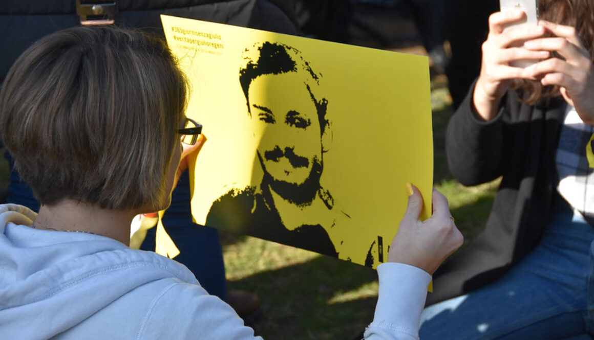 365 giorni senza Giulio, mercoledì 25 gennaio 2017, 12.30, aula T1 di Giurisprudenza, pratone Città universitaria – foto: Stefania Sepulcri (settore Ufficio stampa e comunicazione)