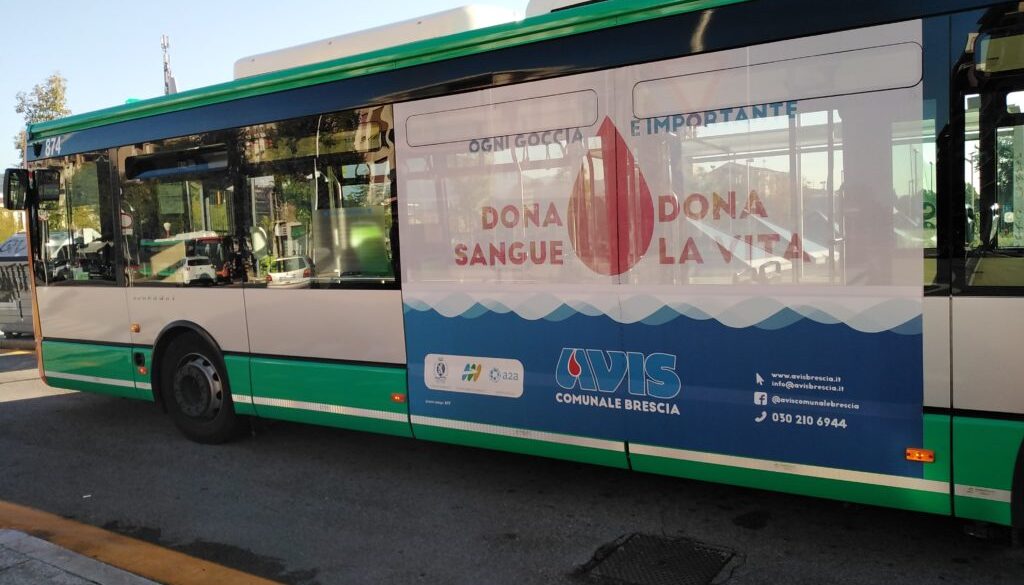 Autobus di Brescia Mobilità con la collaborazione di A2A e del Comune di Brescia (2020)
