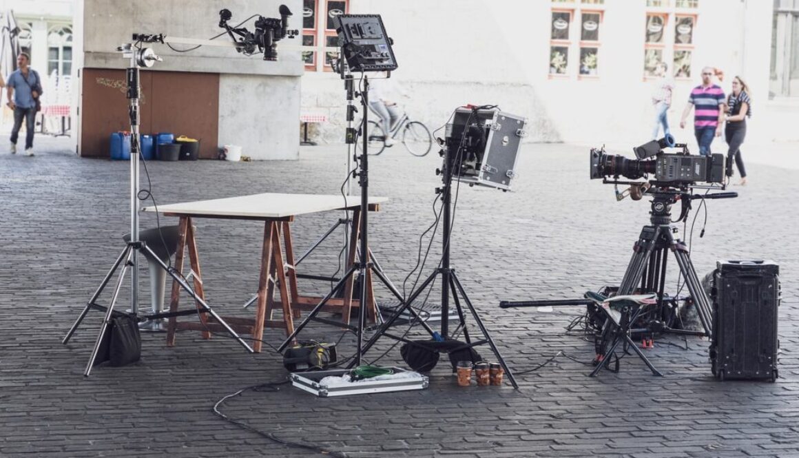 set riprese in strada