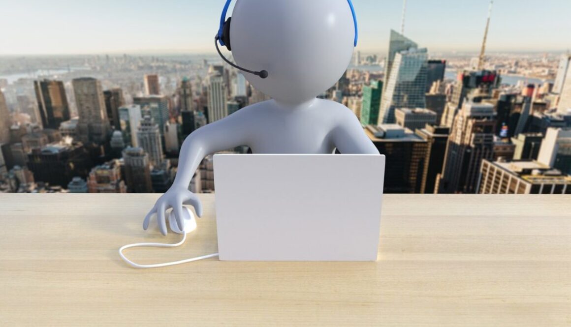 pupazzetto addetto customer care