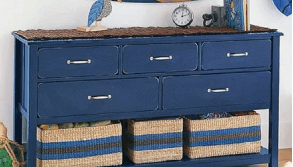 credenza blu stile marinaro