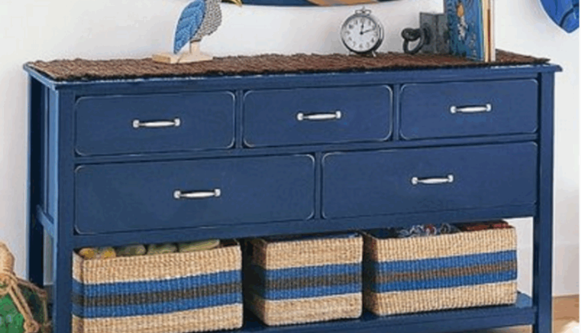 credenza blu stile marinaro
