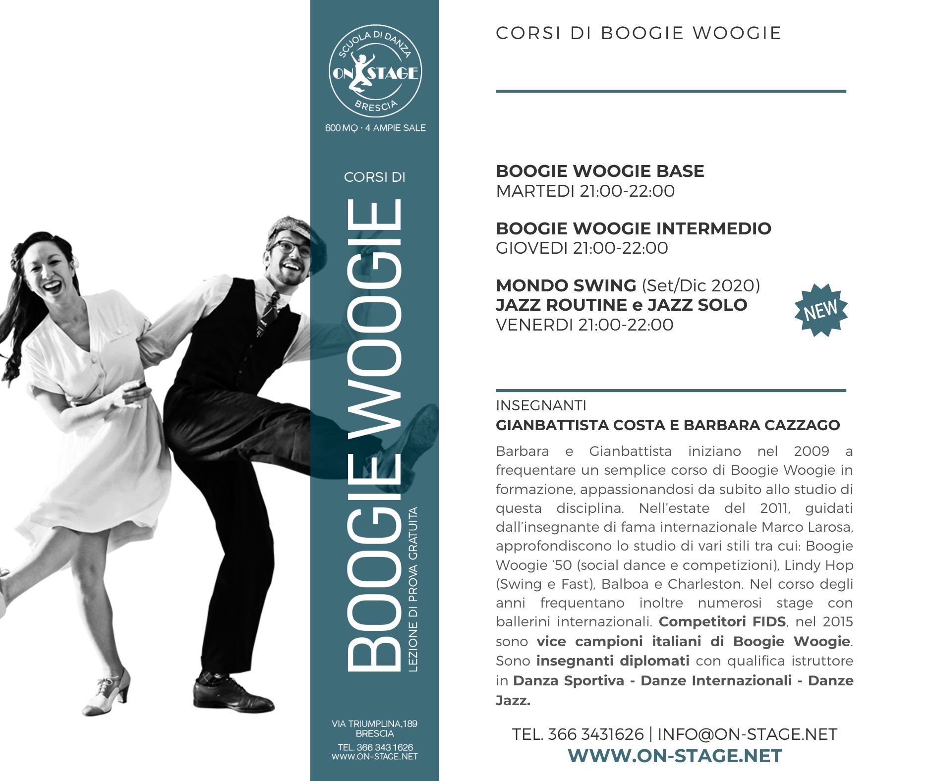 CORSO DI BOOGIE WOOGIE - Brescia Giovani