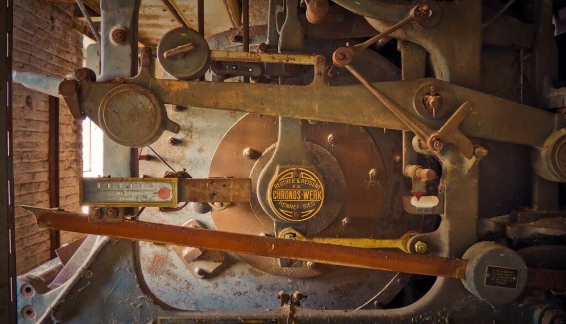 ingranaggio di antico macchinario