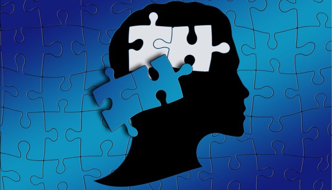 grafica con puzzle che rappresenta il cervello