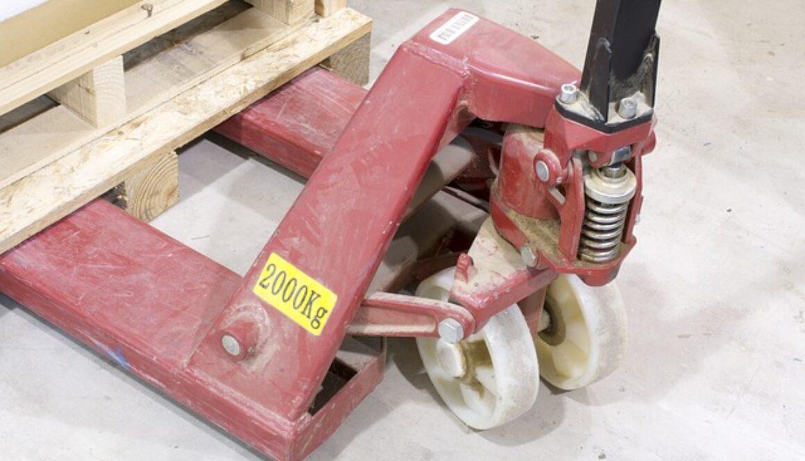 dettaglio di carrello elevatore