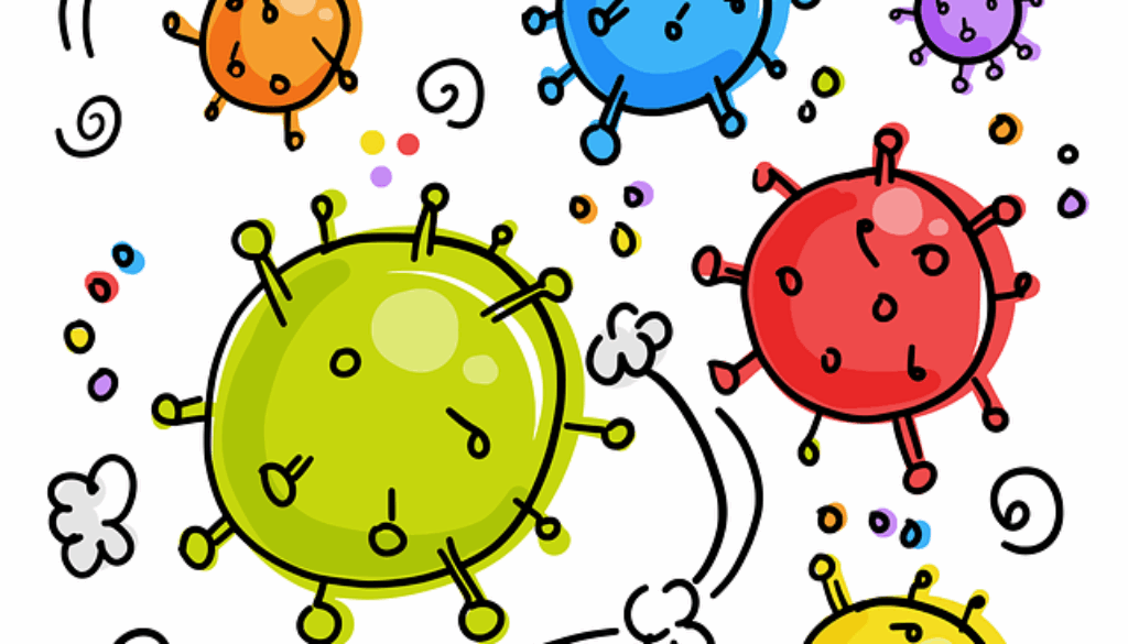 disegno per bambini che rappresenta coronavirus