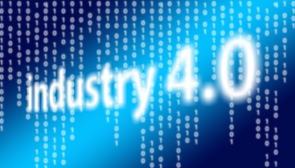 grafica con scritta industry 4.0