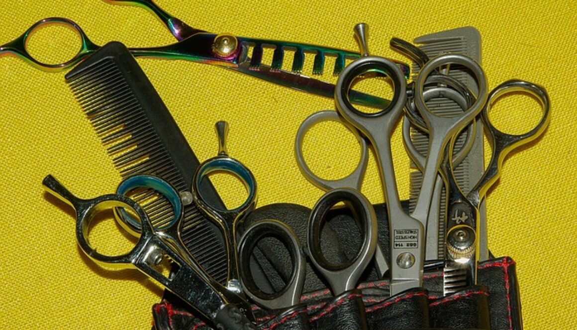 set di forbici da parrucchiere