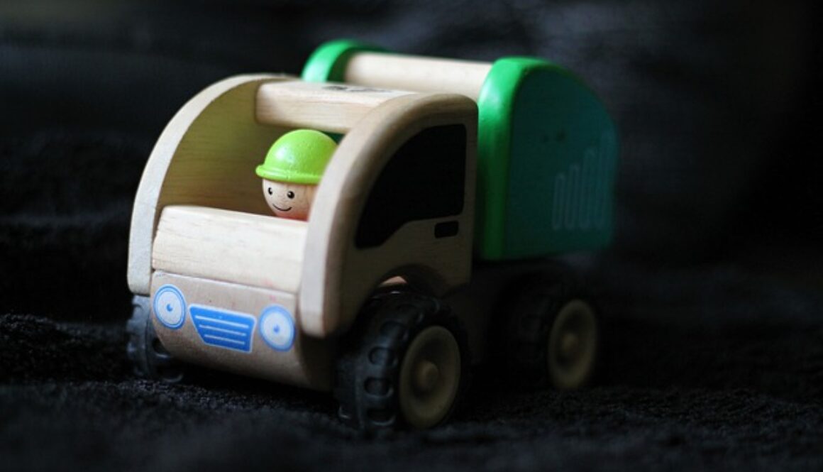 giocattolo camion spazzino