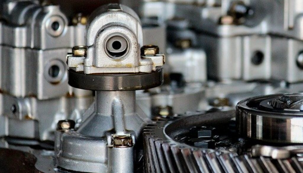 particolare di motore di veicolo