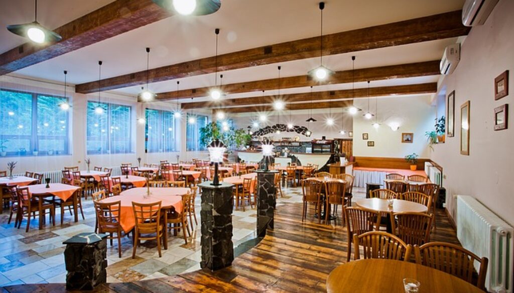 sala da pranzo di hotel