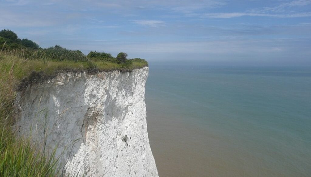 white cliffs