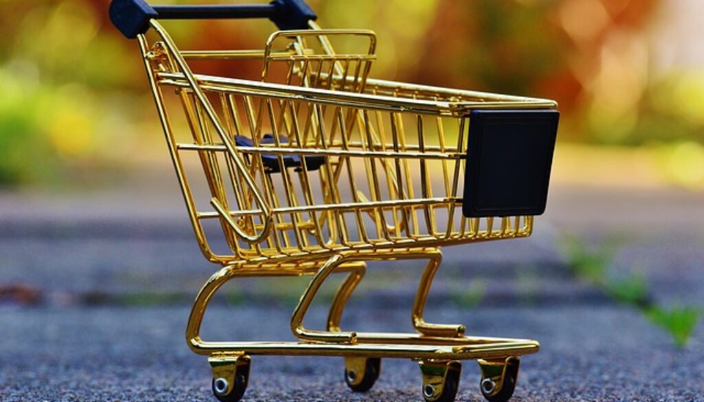 carrello di supermercato giocattolo