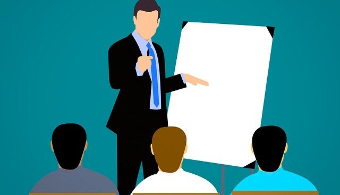 grafica che rappresenta formazione in aula