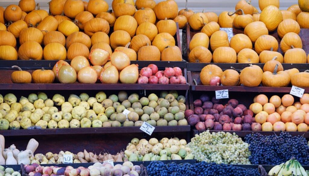 frutta su bancali supermercato