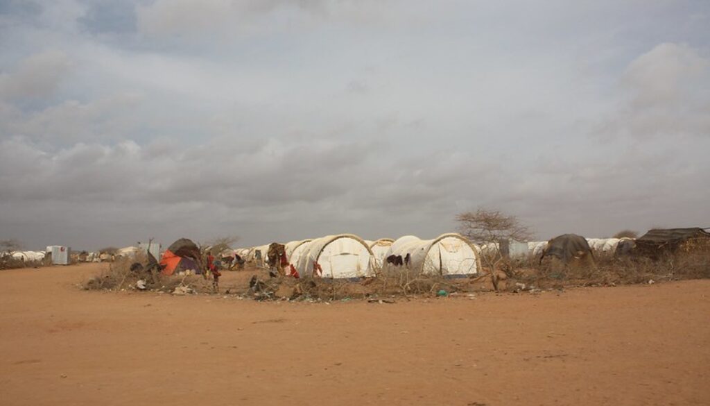 Tents ("homes") set up by UNHCR
