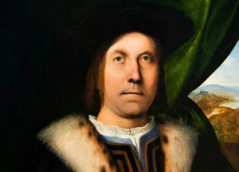 Lorenzo Lotto. Ritratto di uomo con rosario