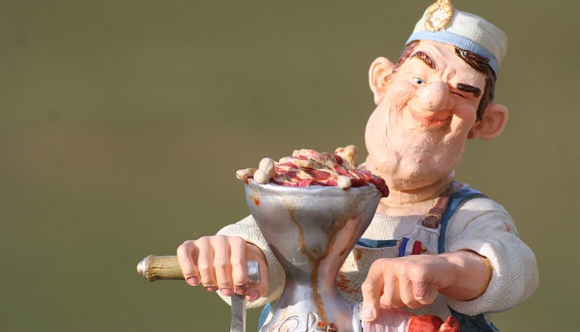 pupazzetto macellaio