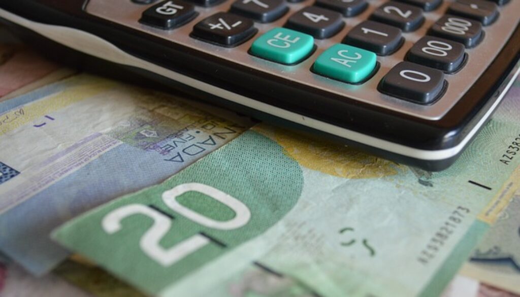 calcolatrice e denaro