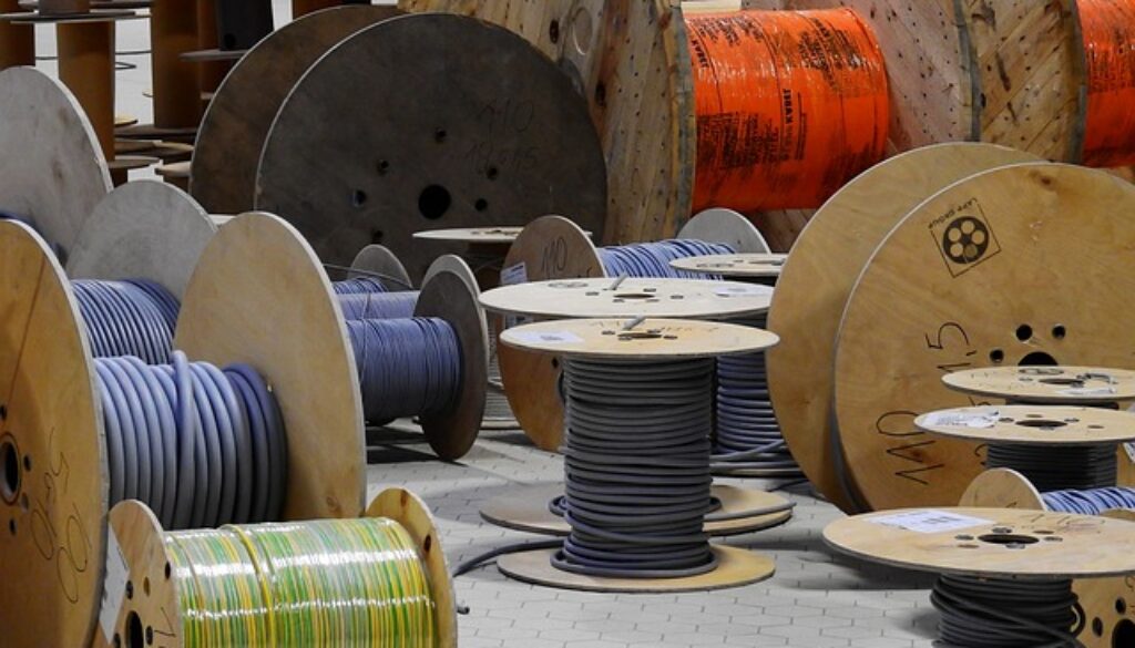 bobine di cavi per impianti