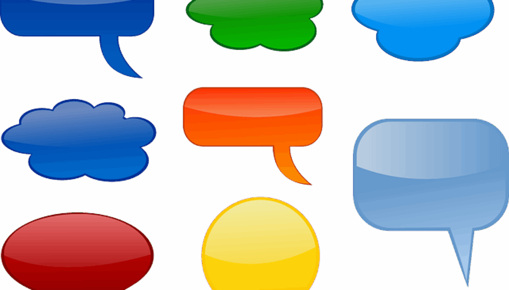 disegno che rappresenta fumetti colorati