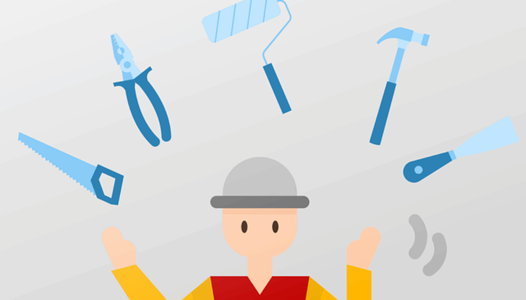 disegno con tuttofare manutentore